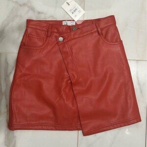 Women's Red A-Line Skirt